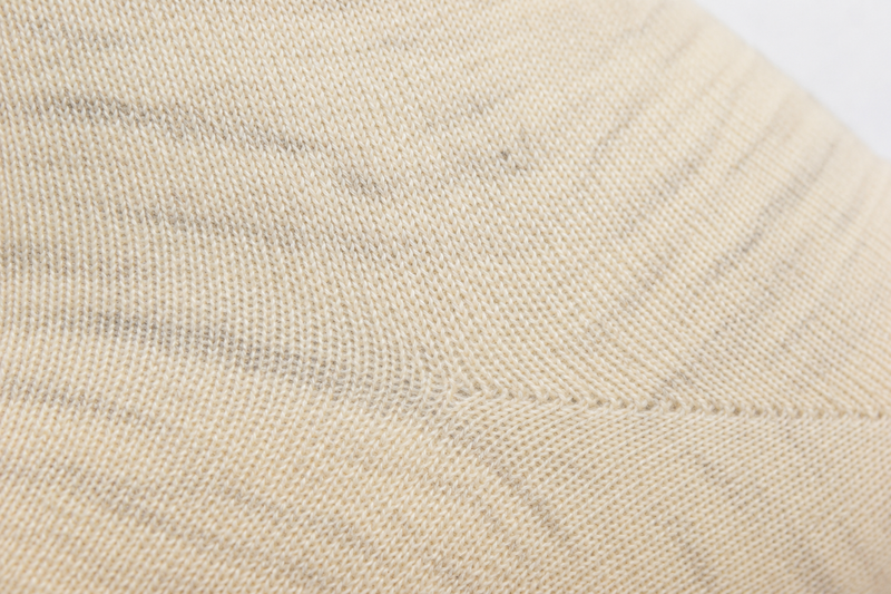 Mongolische Wollsocke, Lang, Regular Fit, Naturweiß