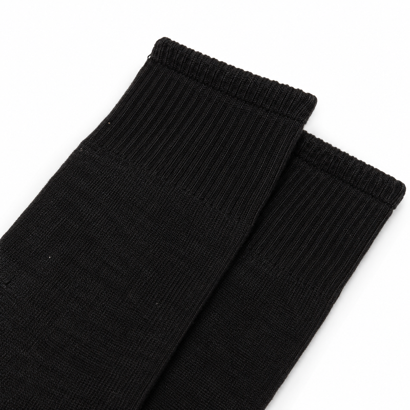 TEGRI Business Kniestrumpf Schwarz, Regular Fit